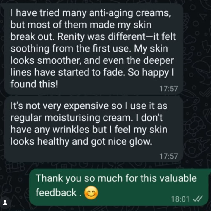 Renity Ageless Beauty Cream